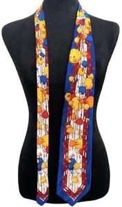 Rush Limbaugh Herren Seidenkrawatte blau rot gelb orange Paintball Spritzer Vintage gebraucht, in einwandfreiem Zustand - Bild 1 von 7