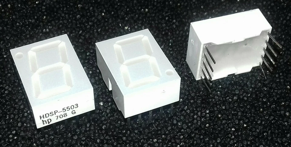 3pcs. LED 7Segm. Display HP HDSP-5503 High Efficiency Red 14,2 mm Common cathode - Bild 1 von 1