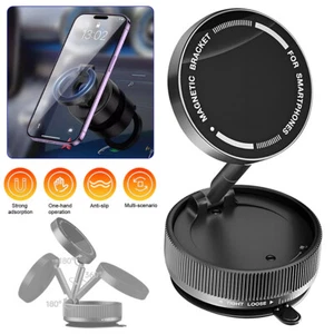 360° Rotation Car Phone Holder Electric Vacuum Magnetic Suction Car Phone Mount - Photo 1 sur 13