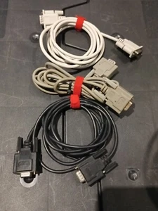 Used 6FT DB9 RS232 Serial Null Modem Male to Female Extension Cable Adapter - Picture 1 of 4