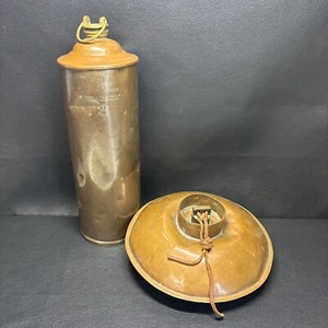 2 x Antique / Vintage Brass Hot Water Bottles, Incl. Shirley’s HECLA - Picture 1 of 8