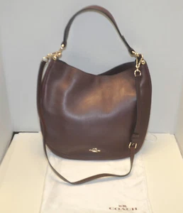 COACH #54446 Nomad Crossbody Glovetanned Leather Bag Burgundy NEW - Picture 1 of 5