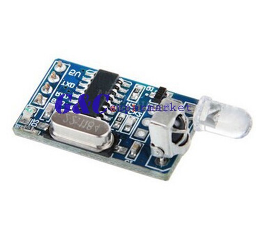 5V IR Infrared Remote Decoder Encoding Transmitter&Receiver Wireless ...