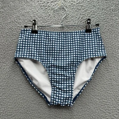 Parte inferior de bikini Nordstrom a cuadros azul 16 para niña Foto 1 de 3