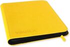 Vault X Premium Exo-Tec® Zip Binder - 9 Pocket Trading 6.8cm x 9.7cm, Yellow 