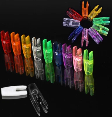 50pcs Arrow Nock Tail Plastic 8mm Adapter Archery Arrow Shaft DIY Hunting Target - Image 1 of 4