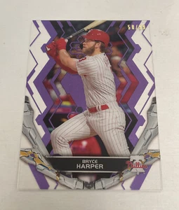 Bryce Harper 2019 Topps High Tek 94 Purple #50/99 Phillies - Picture 1 of 2