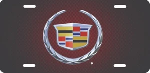 LOGO CADILLAC MATRÍCULA PARA AUTO 12X6 ALUMINIO 4 - Imagen 1 de 1