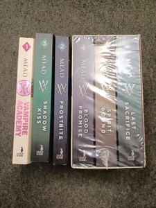 richelle mead vampire academy 1-6 paperback 4, 5, 6 are new in shrinkwrap poster - Picture 1 of 2