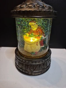 2012 Hallmark Special Edition Lighted Santa Claus Snow Globe Works READ - Picture 1 of 6