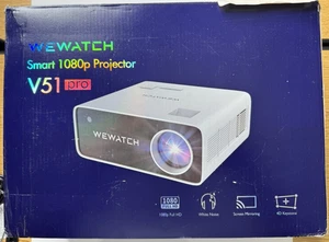 Proyector inteligente portátil WEWATCH V51 Pro 1080p Full HD - blanco - Imagen 1 de 6