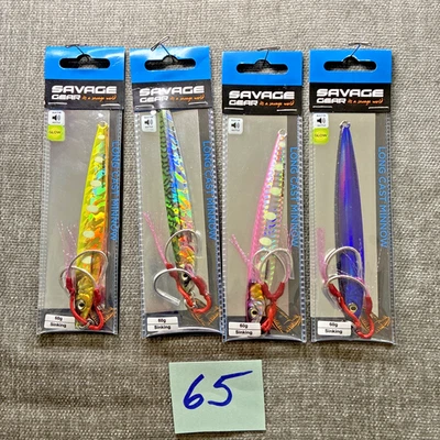 LOTE DE 4 Savage Gear 60 gramos 5 pulgadas plantilla de hundimiento - señuelo de pesca - NUEVO (65) Foto 1 de 4