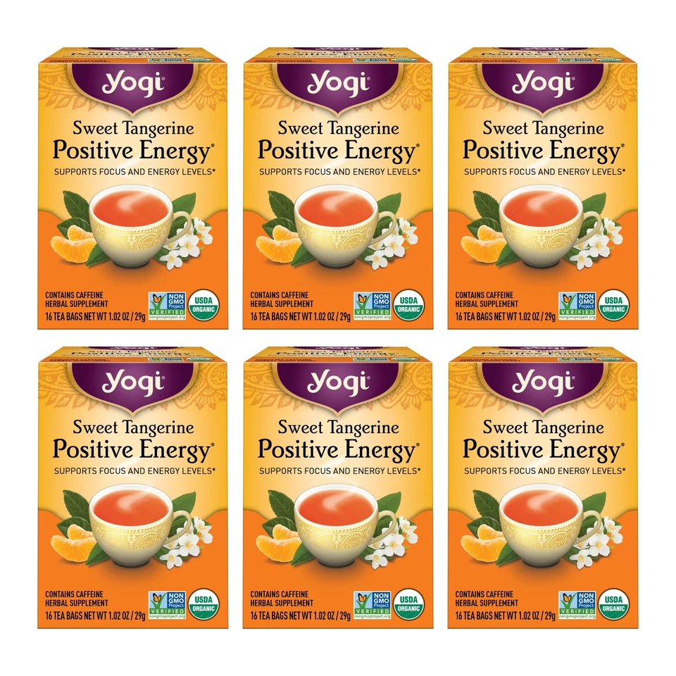 Yogi Sweet Tangerine Positive Energy Tea 16 Pckts