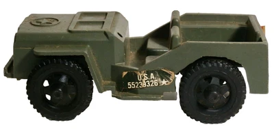 DE COLECCIÓN TEE-MEE PLÁSTICO VERDE 5" WILLYS EJÉRCITO DE EE. UU. JEEP HECHO EN EE. UU. CIRCA 1960s Foto 1 de 4