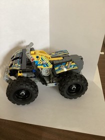 LEGO Technic Quad Bike 42034 Complete Set Yellow Black 148 Pieces Retired 2015