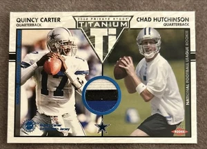 2002 PACIFIC PRIVATE STOCK TITANIUM Jersey Quincey Carter Hutchinson RC #/20 - Picture 1 of 2