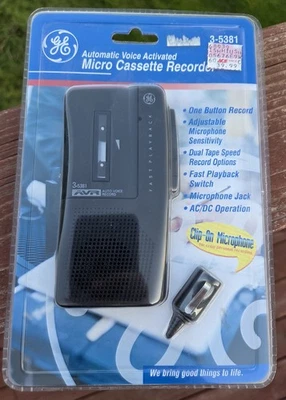 GE Microcassette Voice Recorder 3-5381 Brand New Vintage! - Image 1 of 4