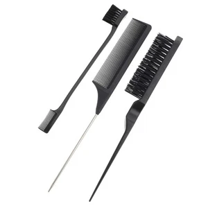3 Pcs Eyebrow Brush Comb Set for Hair Stylist Professional Dye Teasing - Picture 1 of 12