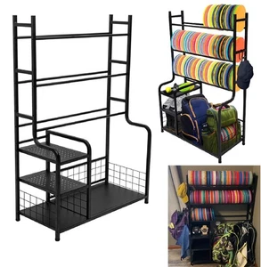 Disco Golf Rack Stoccaggio Frisbee Dischi Scaffale Disco Stazione Attrezzature Sportive Organiz - Foto 1 di 10