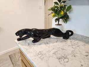 Vintage Haeger Pottery Black Panther 23" MINT - Picture 1 of 18