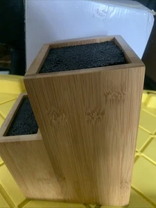 Mantello 2 Ebenen Messerblock Universal Messerhalter Bambus Holz Küche - OpenBox - Bild 1 von 4