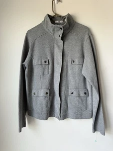 Peter Millar Wicking Full Zip Jacket Multiple Pockets Women’s Size XL Gray - Picture 1 of 7