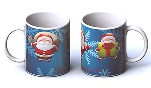 TAZZA MUG BUON NATALE MERRY CHRISTMAS  REGALO 11 OZ CERAMICA COLAZIONE FESTE - Foto 1 di 1