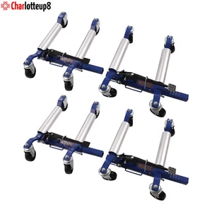NEW Car Wheel Dolly Master Set of 4, 1300lb Capacity, with Storage Rack - Picture 1 of 10