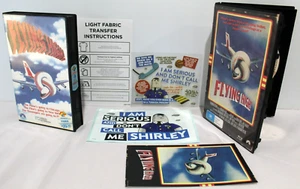 RARE Flying High 1980 VHS Video Cassette Tape NEW, Fabric Transfer Decal Blu Ray - Picture 1 of 24