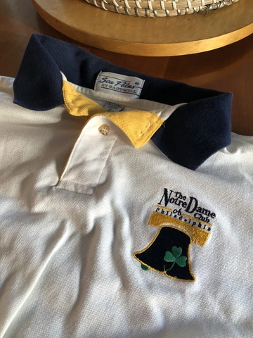 Vintage Notre Dame Club of Philadelphia Polo Size XL Cover
