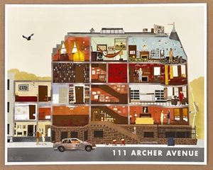 Max Dalton ROYAL TENENBAUMS Movie Print 111 ARCHER AVE Wes Anderson Poster RARE - Picture 1 of 9