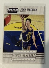 2016-17 Panini Threads John Stockton Floor Generals #9 Insert Card Utah Jazz NBA
