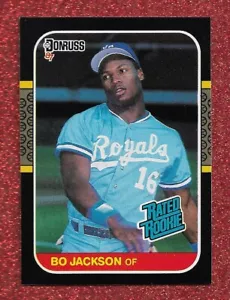 1987 novato calificado Donruss #35 Bo Jackson casi nuevo - como nuevo radiocontrol realeza 2 deportes icono (F) - Imagen 1 de 1
