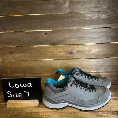 Nuevo Para Mujer Lowa Toro Pro GTX Lo Gris Cuero Senderismo Zapatos Tenis Talla 7 M Foto 1 de 4