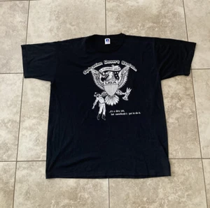 Vintage Gulf War Operation Desert Storm Saddam Hussein Parody Graphic T-Shirt XL - Picture 1 of 16