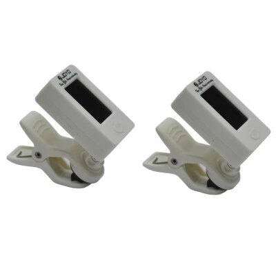 2 piezas afinador con clip JOYO JT-01 para guitarra cromática bajo violín ukelele blanco Foto 1 de 4
