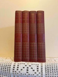 Lot 1-4 Copeland's Treasury For Booklovers Red Pale Gold Letters Decorator Books - Picture 1 of 3