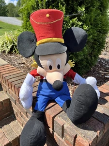 Mickey Mouse Nutcracker Plush Disney Store Exclusive Holiday 2002 30" With Tags - Picture 1 of 7