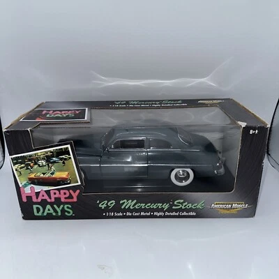 American Muscle Happy Days 1949 Mercury Stock gray 1:18 - Image 1 of 4