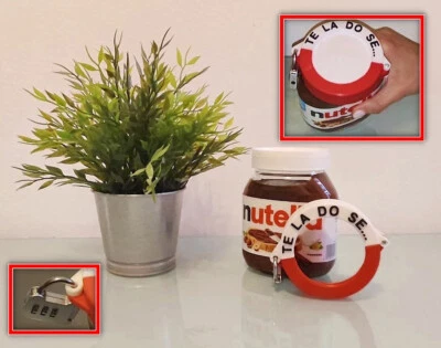 Blague Verrou Bocal Nutella Cadenas À Combinaison Pour Enfants Et Adultes - Photo 1/4