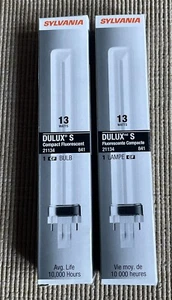 Sylvania 21134/20306 CF13DS/841/ECO CFL 13W T4 Tube 2-Pin GX23 4100k Cool White - Picture 1 of 4