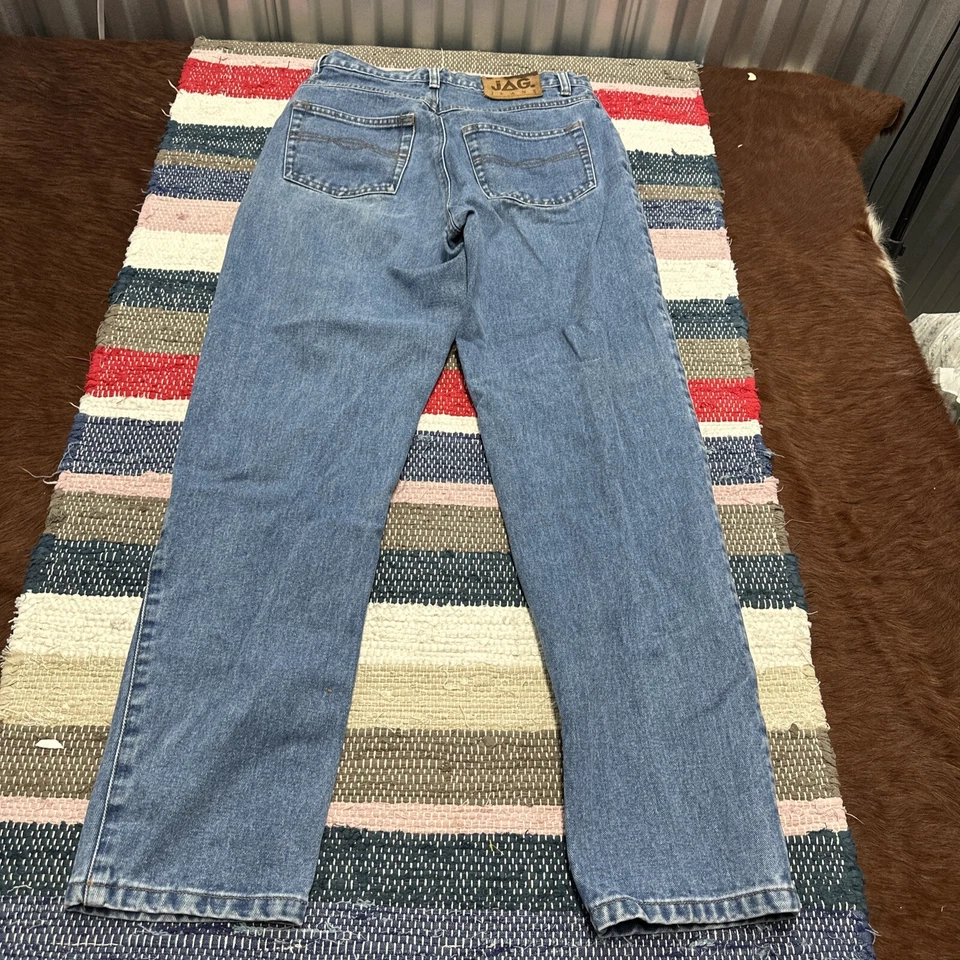 复古 Jag Clothing 高腰牛仔裤女式 14 31x31 英寸高腰妈妈 EXC 二手状况完好 — 第 1/4 张图片