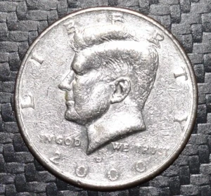 RAREš„ 2000 JOHN F KENNEDY HALF DOLLAR COIN, MINT MARK D, RARE & UNIQUE FINISH - Picture 1 of 2
