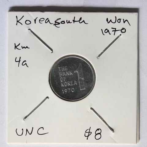 South Korea coin 1970 1 Won UNC (3131818/X69) Cover