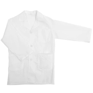 Kids Costume White Scientist Coat Decorative Kids Lab Coat Children Cosplay Coat - Picture 1 of 12
