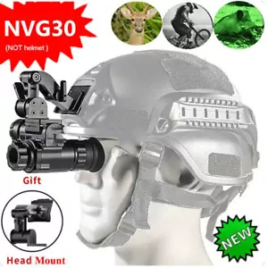 NVG30 Helmet Night Vision Monocular Wide View 40° 940nm IR WIFI Digital Starligh - Picture 1 of 17