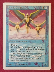 Magic The Gathering UNLIMITED PHANTASMAL FORCES blue card MTG - Picture 1 of 2