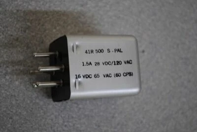 SIGMA INSTRUMENTS RELAY 41R-500S-PAL  ELECTROMAGNETIC NOS 28VDC 1.5AMP 500 OHM  - Image 1 of 3