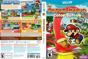 Paper Mario: Color Splash Cubierta Arte Obra Inserto Inserto - Imagen 1 de 1