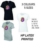 Lion Animal Ladies Cotton T-Shirt 3 colours 5 sizes Available Printed 